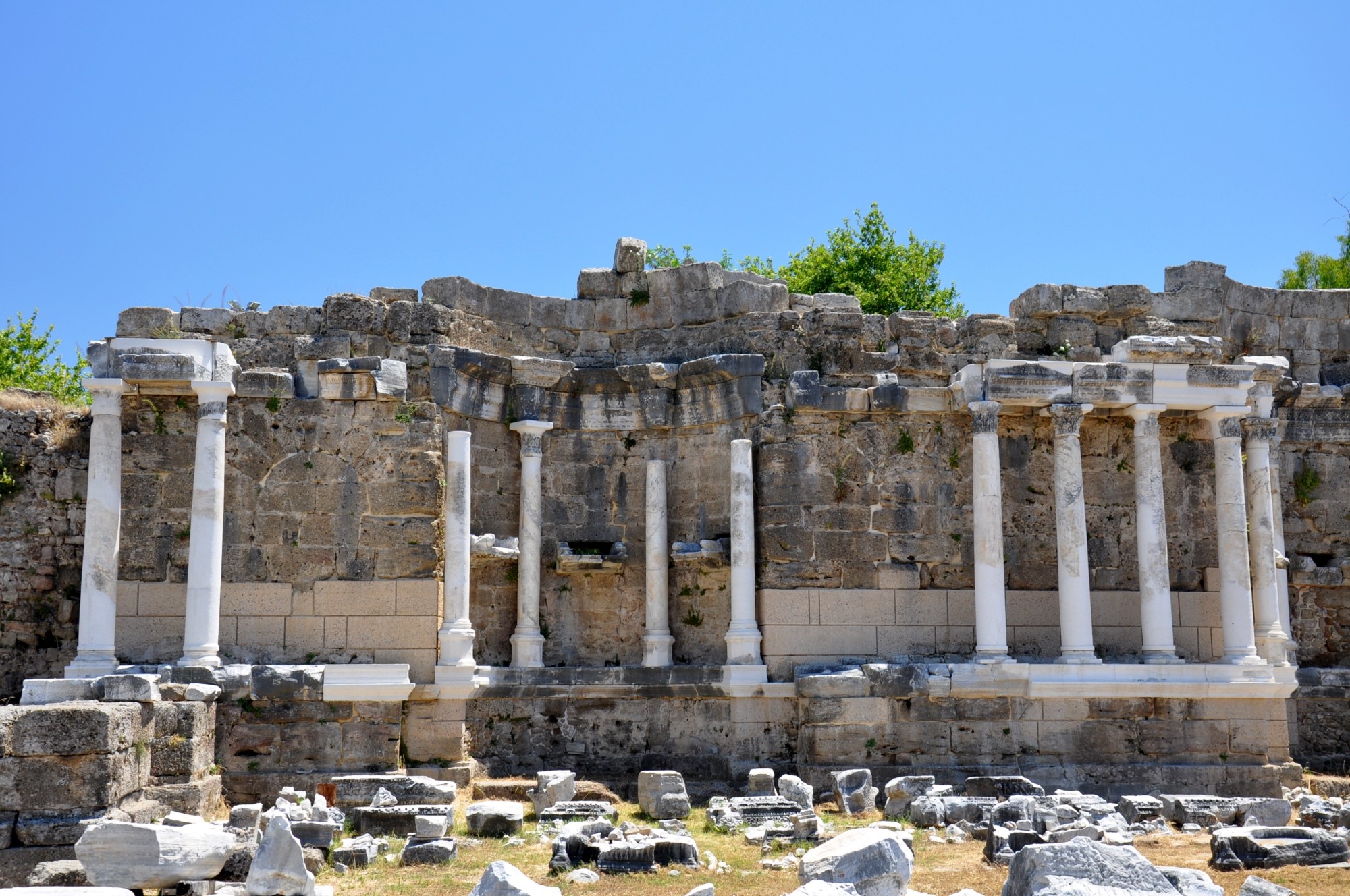 Nymphaeum undergoing restoration in Antalya’s Side